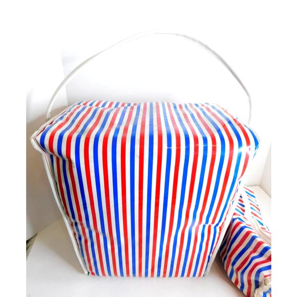 Vintage Prepac Vinyl Cooler Tote Set READ - Picture 7 of 12